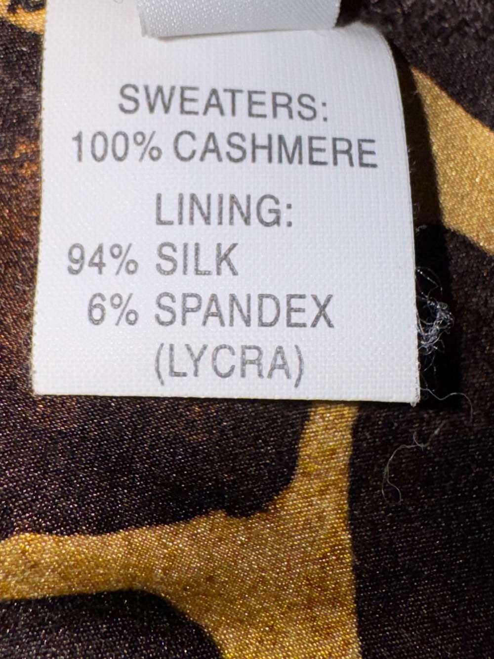 Leggiadro Dark Brown Snap-Front Knit Blazer with Patterned Lining - Picture 13 of 13